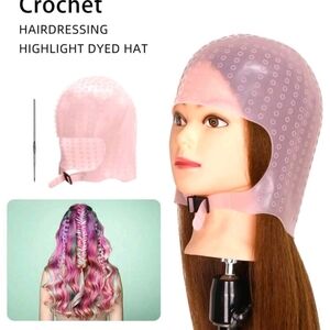 Pink Hairdressing Highlight Dyed Hat